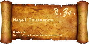 Nagel Zsuzsanna névjegykártya