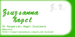 zsuzsanna nagel business card